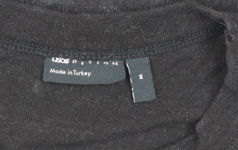 Mens UK Size M ASOS DESIGN Black  T-Shirt