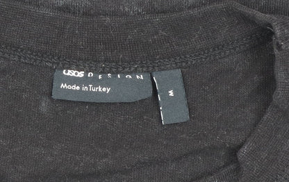 Mens UK Size M ASOS DESIGN Black  T-Shirt