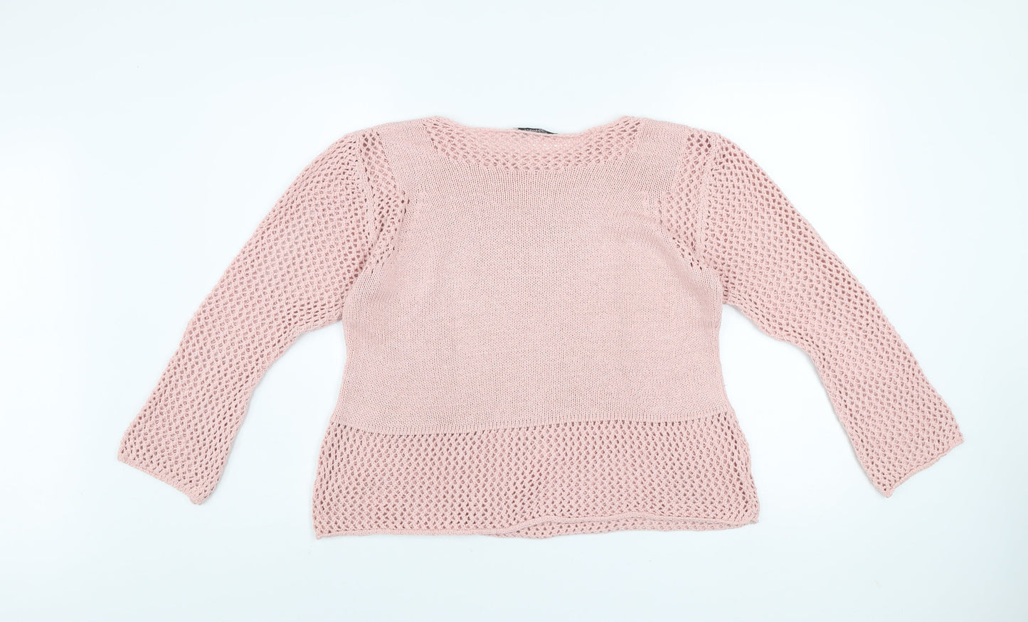 Womens UK Size L Peruzzi Pink Pullover Jumper