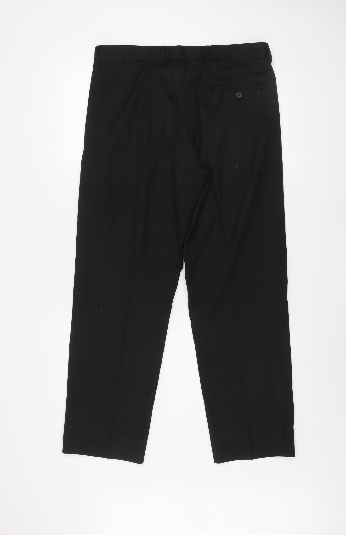 Dunnes Stores Men's Black Chino Trousers 32in Waist 29in Leg Classic Fit