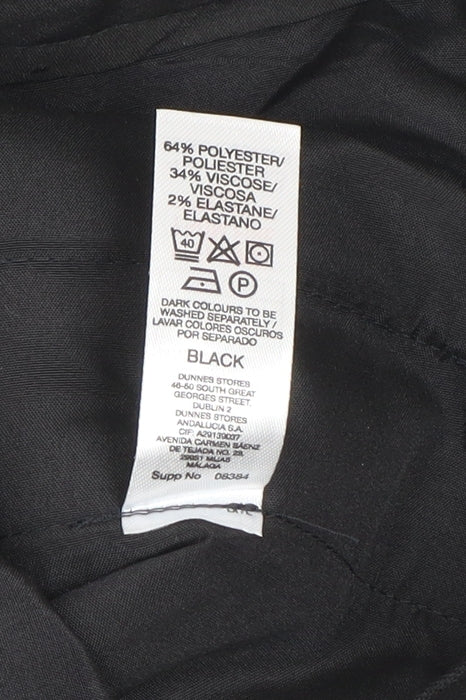 Dunnes Stores Men's Black Chino Trousers 32in Waist 29in Leg Classic Fit