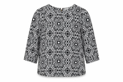 Womens UK Size M VERO MODA Black Tunic Blouse