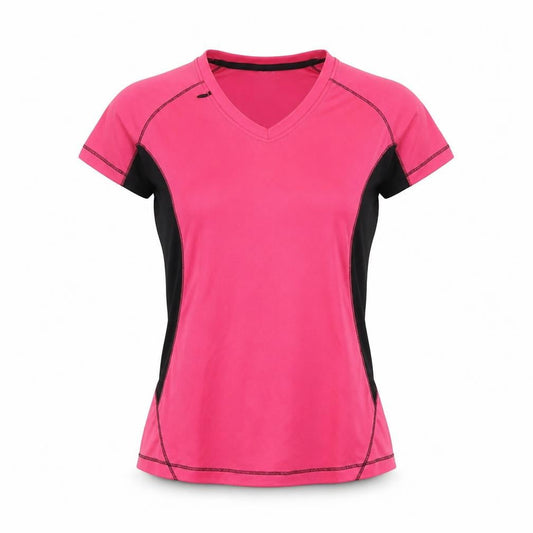 Womens UK Size 10 Regatta Pink Gym & Training Running & Jogging Hiking T-Shirt