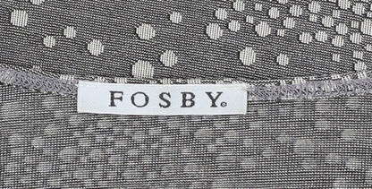 Womens UK Size 14 Fosby Grey Basic T-Shirt