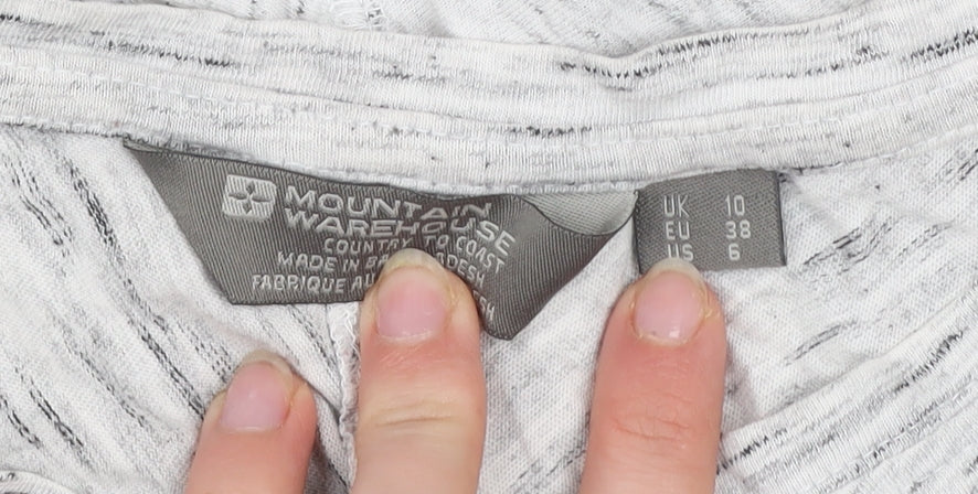 Mountain Warehouse Womens Grey Size 10 Relaxed Cotton Tee