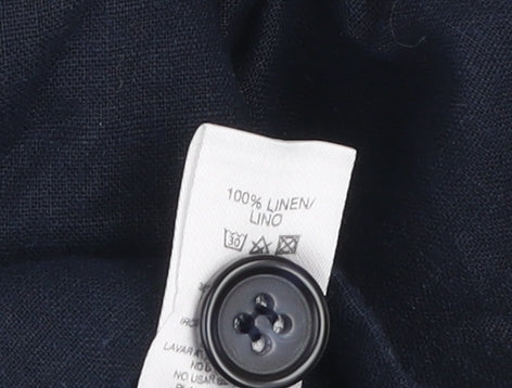 Paul Costelloe Men's Blue Linen Chino Shorts 32in Waist