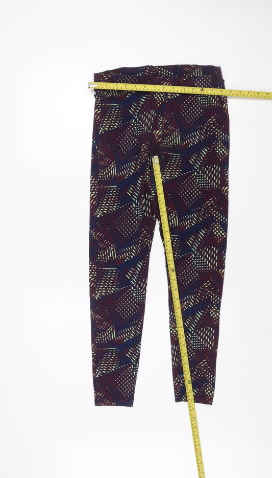 Womens UK Size L Old Navy Slim Fit Leggings Multicoloured Leggings