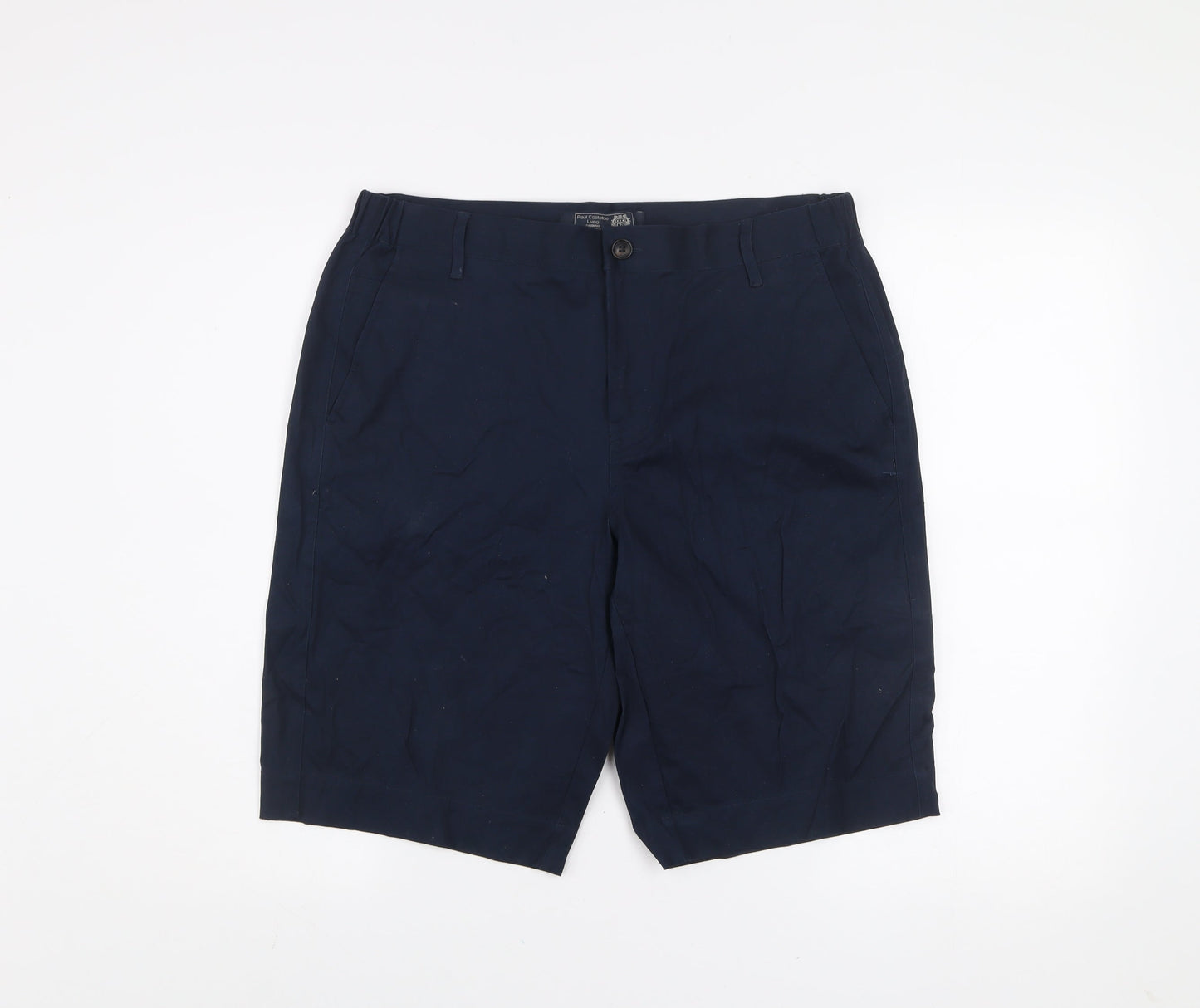 Paul Costelloe Living Men's Blue Chino Shorts Size M 32in Waist