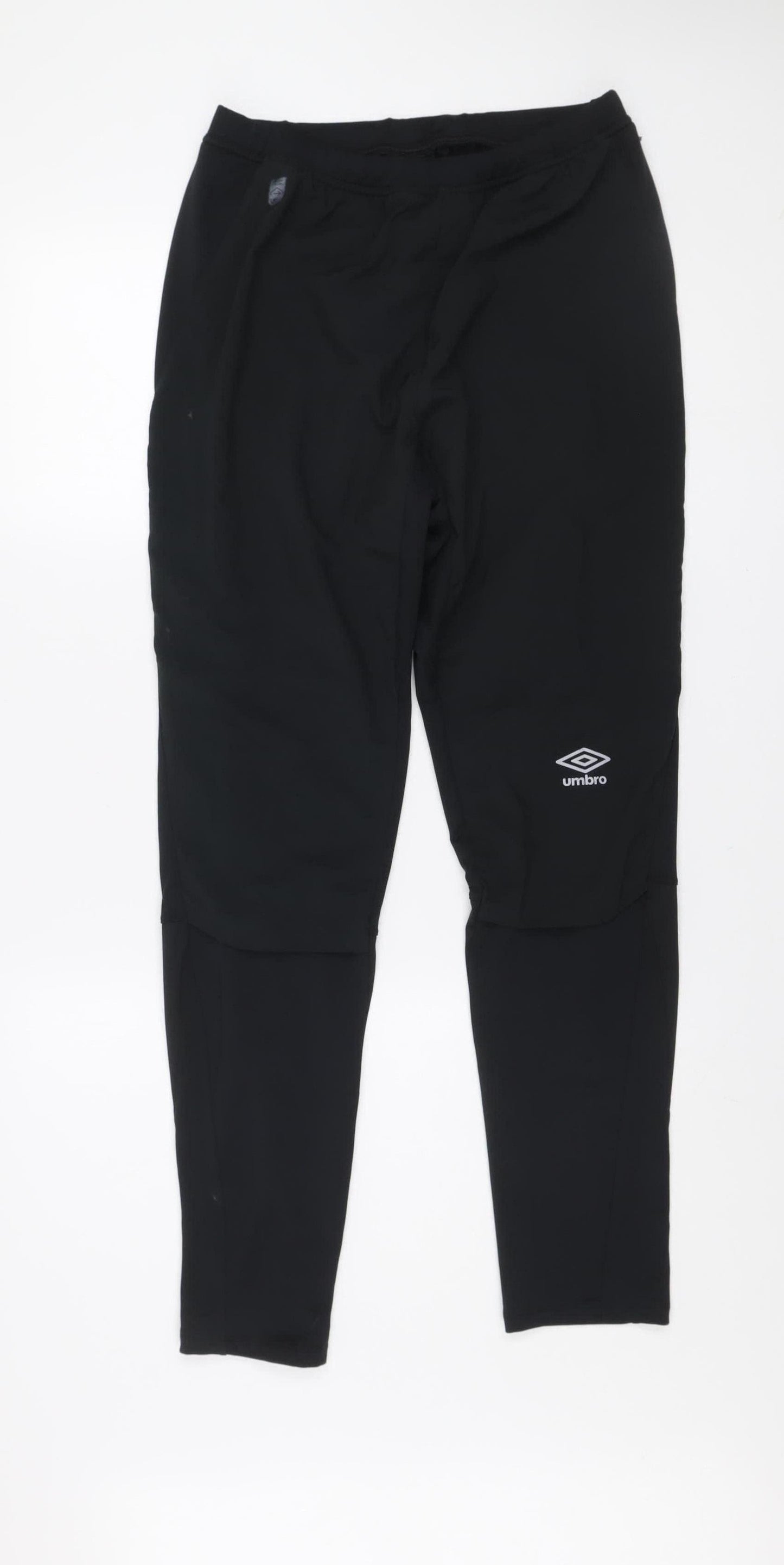 Umbro Mens Black L Track Pants Athletic Fit Quick Dry Activewear Trousers