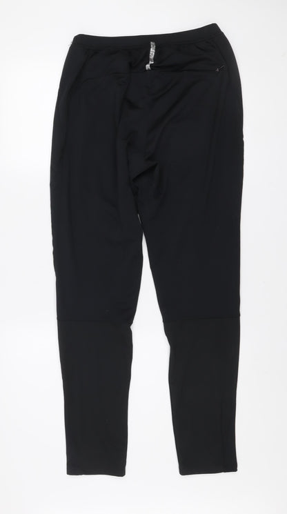 Umbro Mens Black L Track Pants Athletic Fit Quick Dry Activewear Trousers