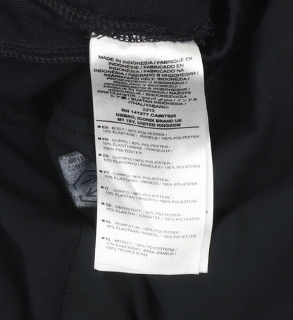 Umbro Mens Black L Track Pants Athletic Fit Quick Dry Activewear Trousers