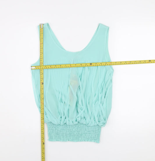 Womens UK Size L Mizumi Blue Camisole Tank
