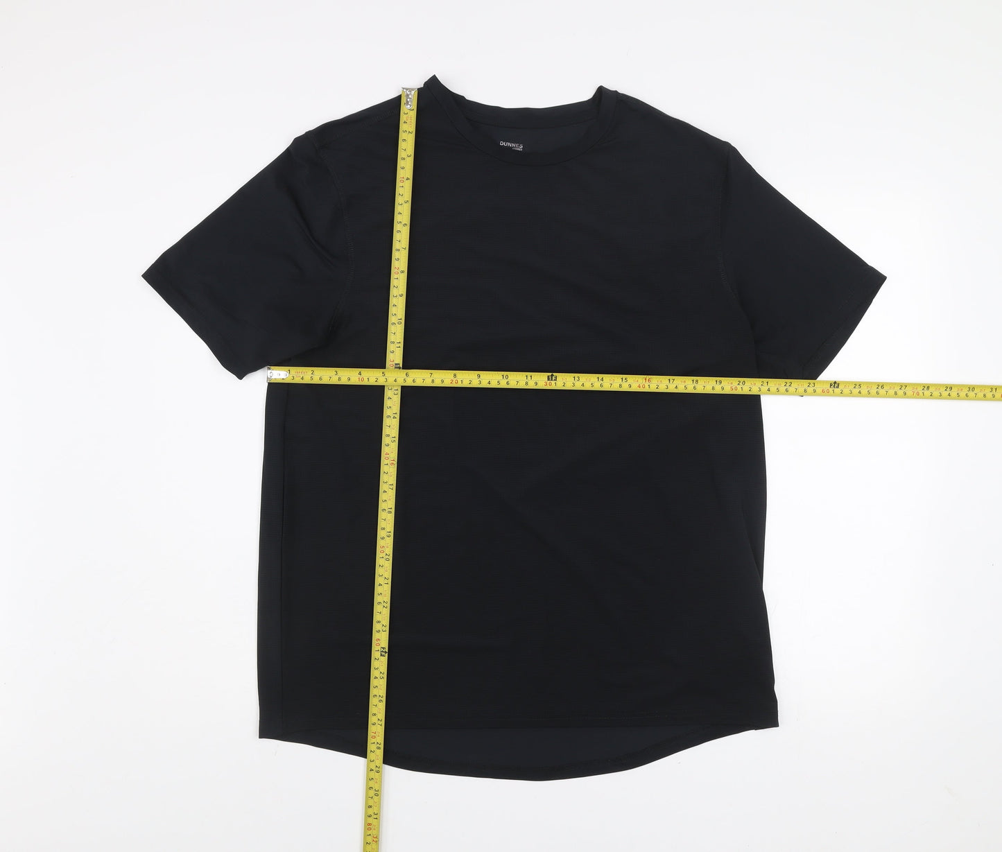 Dunnes Stores Mens Black Regular Fit Active T-Shirt Size L