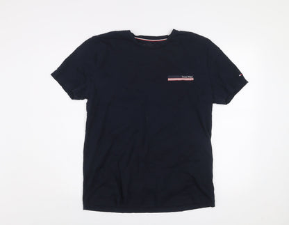 Tommy Hilfiger Men’s Blue XL Short Sleeve Cotton Crew Neck T-Shirt