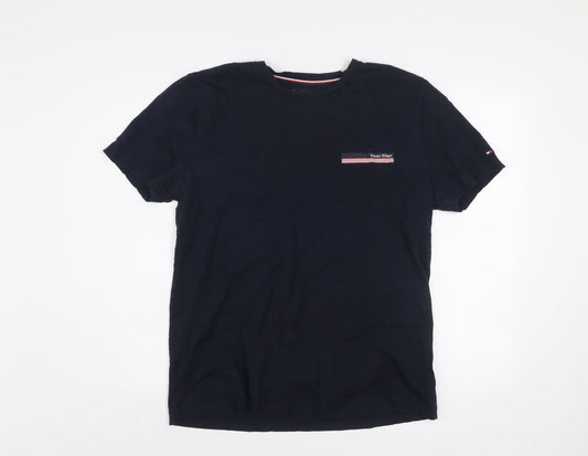 Tommy Hilfiger Men’s Blue XL Short Sleeve Cotton Crew Neck T-Shirt