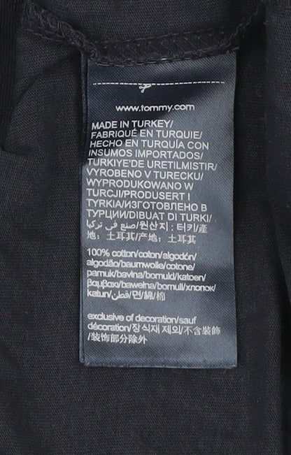 Tommy Hilfiger Men’s Blue XL Short Sleeve Cotton Crew Neck T-Shirt