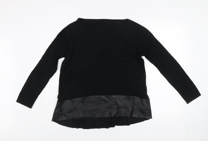 Womens UK Size L Liu Jo Black Pullover Jumper