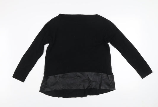 Womens UK Size L Liu Jo Black Pullover Jumper