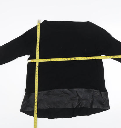 Womens UK Size L Liu Jo Black Pullover Jumper