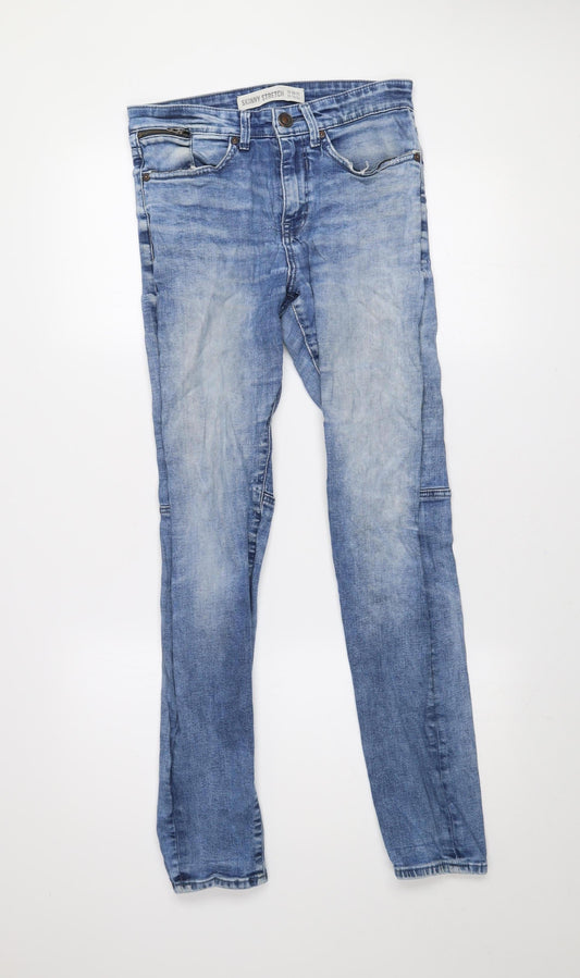 New Look Men Blue Skinny Stretch Jeans 30/32 Regular Fit Denim