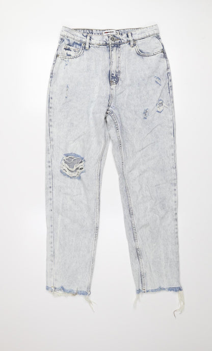 Womens UK Size 30 X-Ray Relaxed Fit Mom Blue Jeans