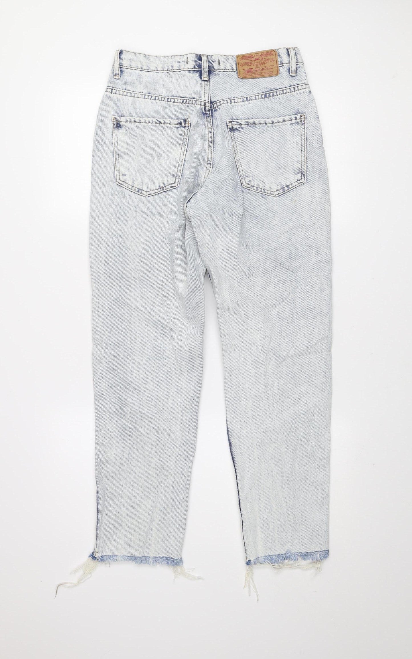 Womens UK Size 30 X-Ray Relaxed Fit Mom Blue Jeans