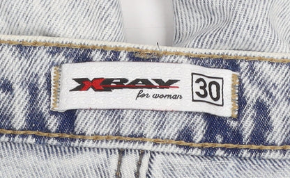 Womens UK Size 30 X-Ray Relaxed Fit Mom Blue Jeans