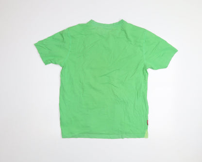 Slazenger Men's Green Crew Neck Cotton Short Sleeve T-Shirt Size L