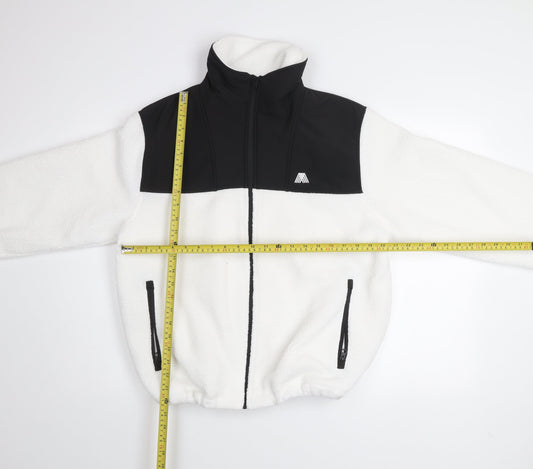 4TH ARQ Men's White Fleece Full Zip Jacket Size M