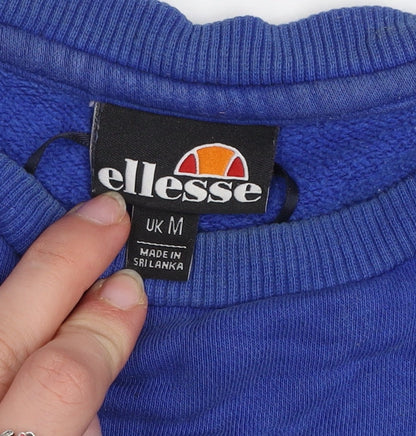 Mens UK Size M ellesse Blue Pullover Sweatshirt