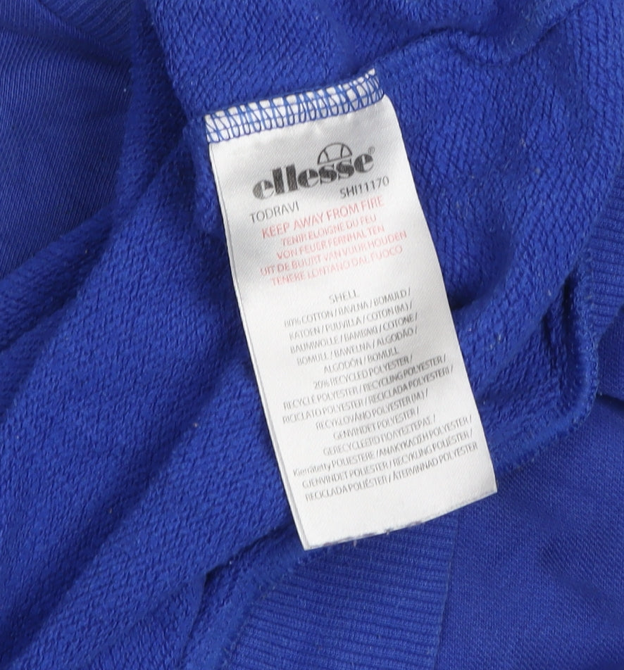 Mens UK Size M ellesse Blue Pullover Sweatshirt