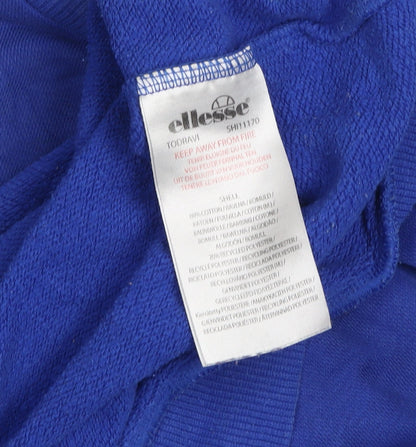 Mens UK Size M ellesse Blue Pullover Sweatshirt