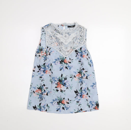 Womens UK Size 10 Oasis Blue Camisole Blouse