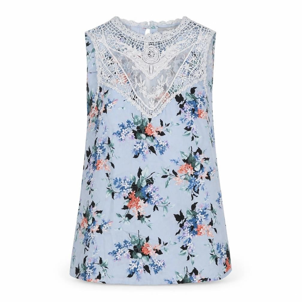 Womens UK Size 10 Oasis Blue Camisole Blouse