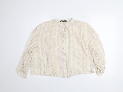 Womens UK Size 10 Marks and Spencer Ivory Tunic Blouse