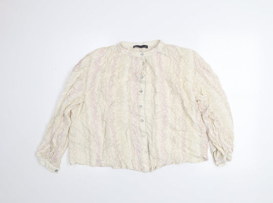 Womens UK Size 10 Marks and Spencer Ivory Tunic Blouse