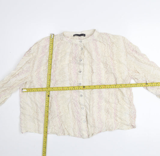 Womens UK Size 10 Marks and Spencer Ivory Tunic Blouse