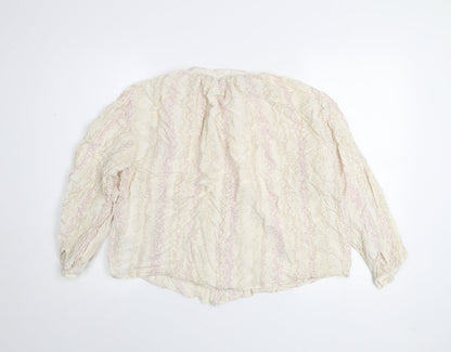 Womens UK Size 10 Marks and Spencer Ivory Tunic Blouse