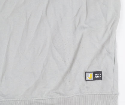 Mens UK Size 2XL JACK & JONES Grey Pullover Sweatshirt