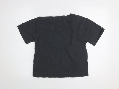 Girls UK Size 11 Years NEXT Black Basic T-Shirt