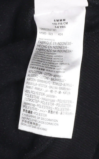 Boys UK Size 5-6 Years Nike Black Pullover Hoodie