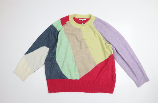 Womens UK Size L NEXT Multicoloured Pullover Jumper