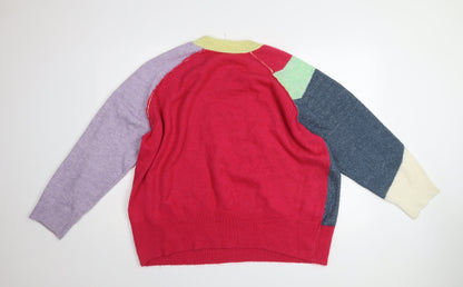 Womens UK Size L NEXT Multicoloured Pullover Jumper