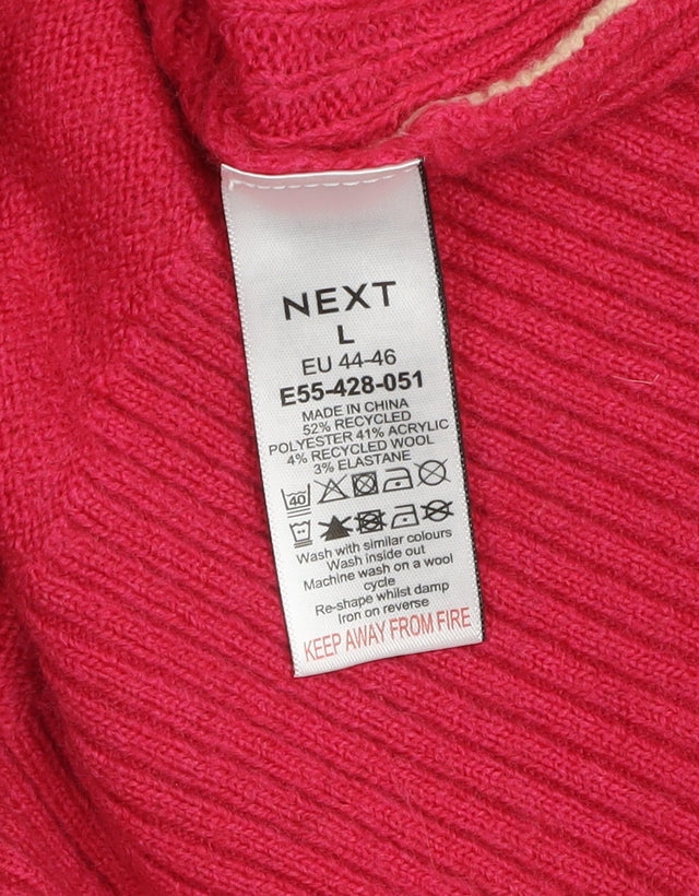 Womens UK Size L NEXT Multicoloured Pullover Jumper