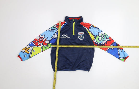 Masita Boys Blue Multicoloured 1/4 Zip Pullover Sweatshirt GAA Camps