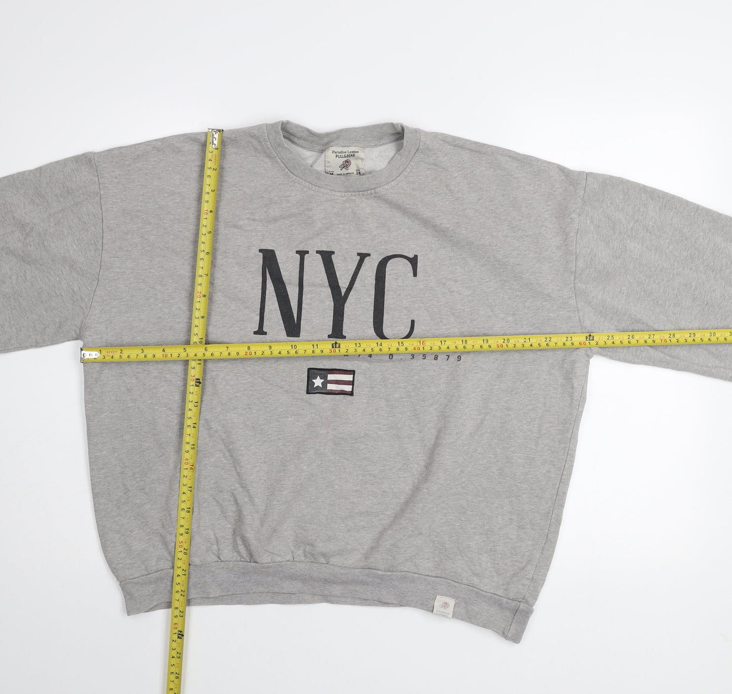 Womens UK Size 12 Pull & Bear Grey Pullover Sweatshirt