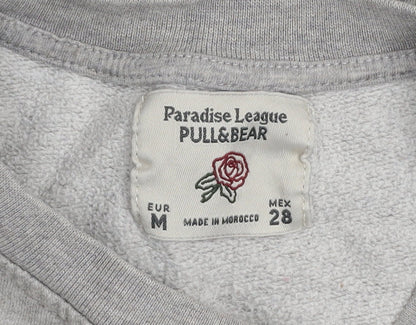Womens UK Size 12 Pull & Bear Grey Pullover Sweatshirt
