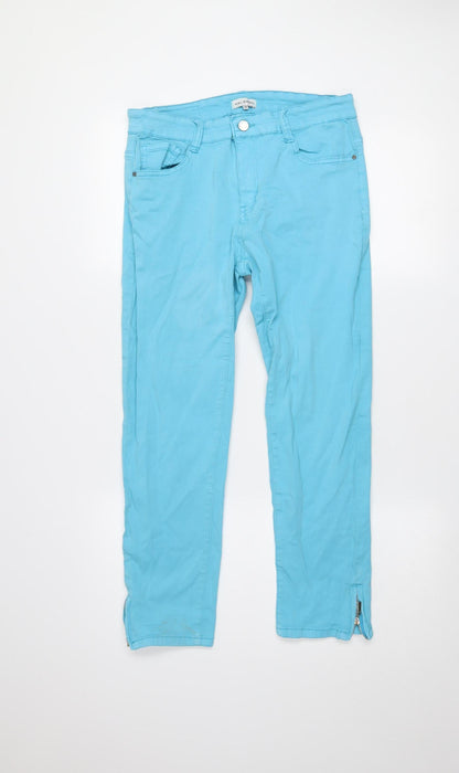 Womens UK Size 12 Kalisson Slim Fit Ankle Blue Jeans