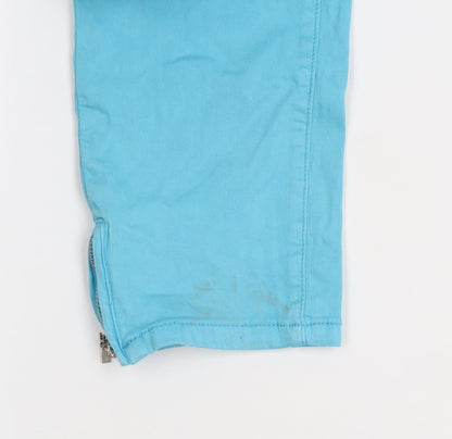 Womens UK Size 12 Kalisson Slim Fit Ankle Blue Jeans