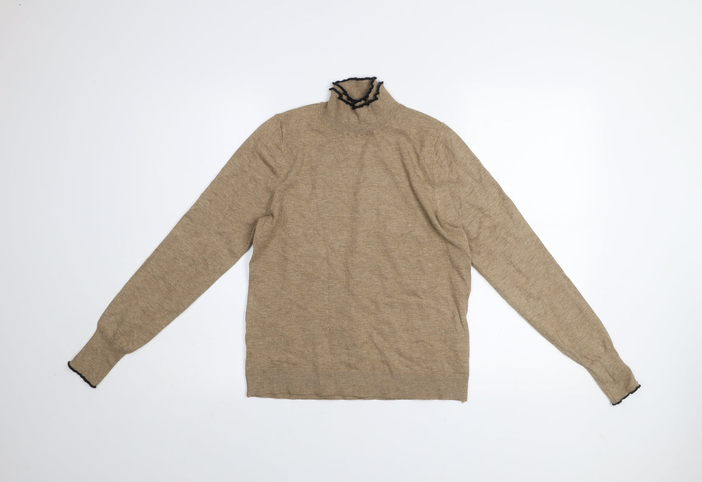 Womens UK Size 14 Sfera Beige Pullover Jumper